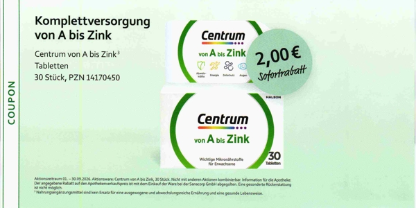 Coupon-Aktion September 2026