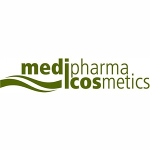 Logo der Marke medipharma cosmetics – Apothekenkosmetik auf Basis pharmazeutischer Forschung.
