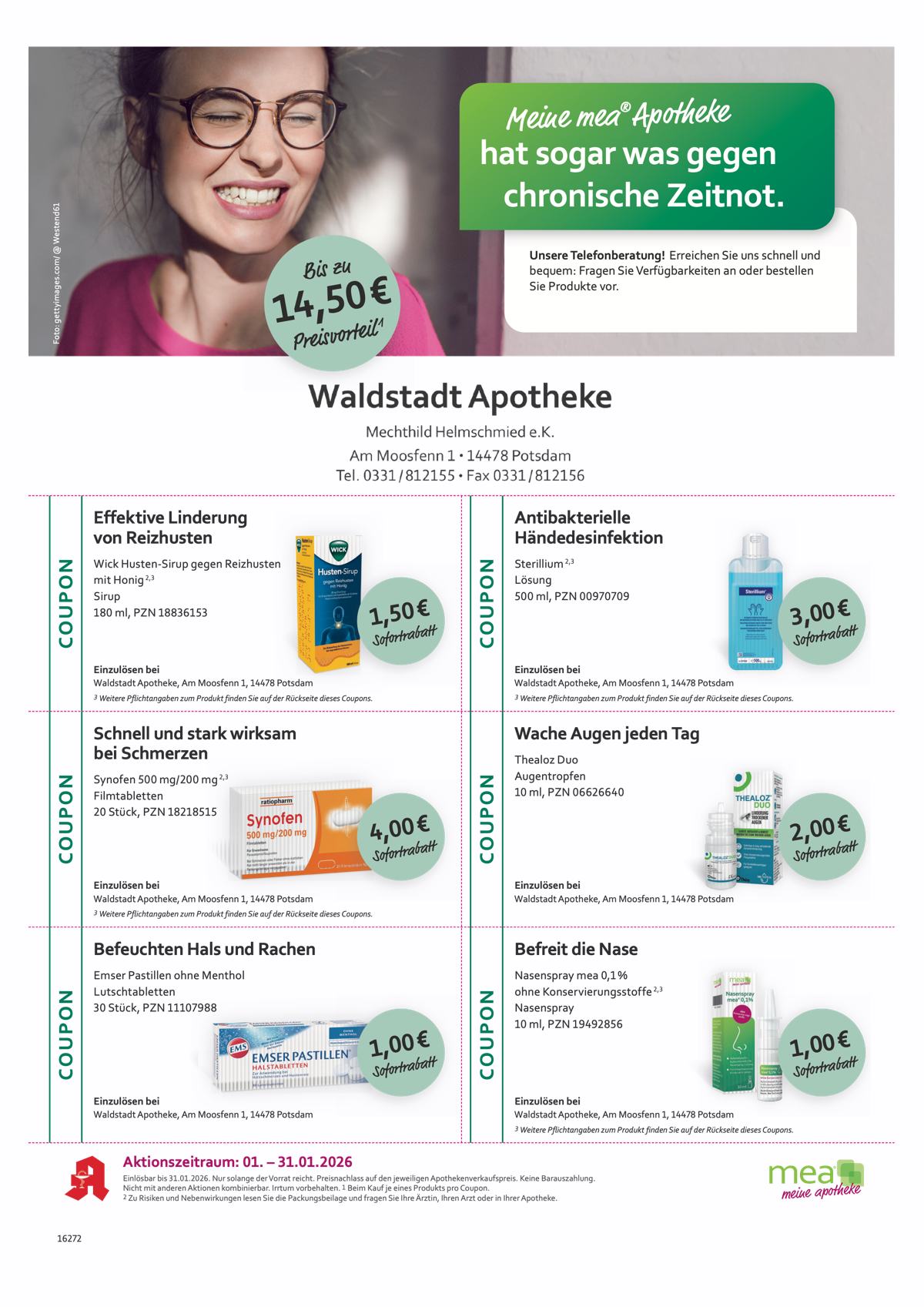 Coupons der Waldstadt Apotheke